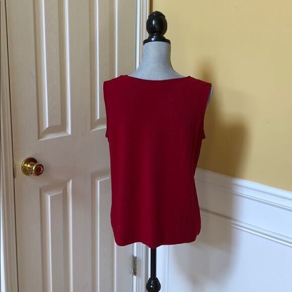 Talbots Red Rhinestone Tank  - Picture 4 of 4